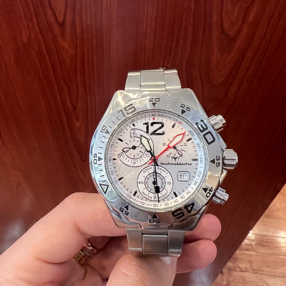 TechnoMarine Silver Chronograph Watch